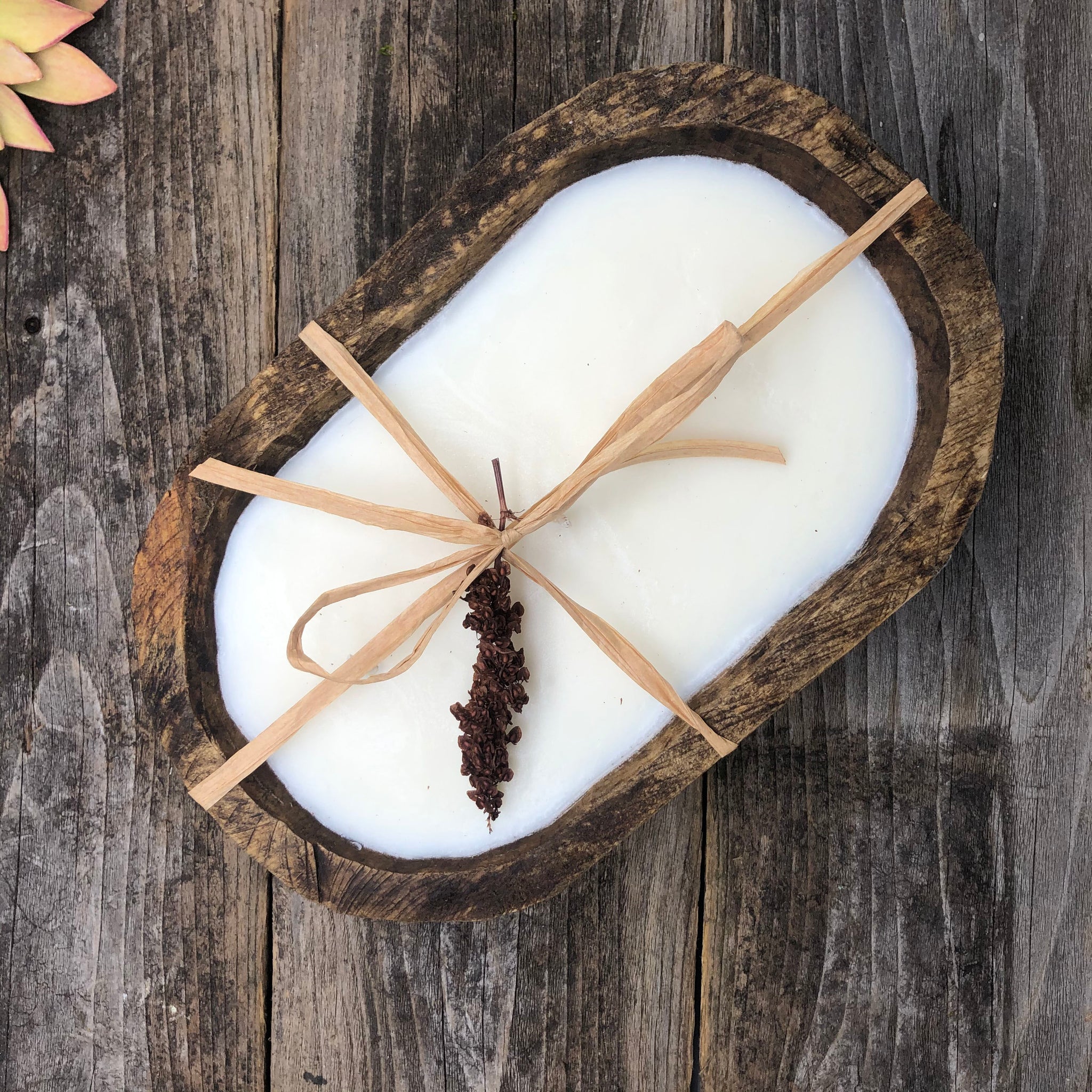 Round Wood Bowl Candle  Large Round Wooden Soy Seven  Wick Candle [CandleLRB] - $125.00 : Forever Green Art, Preserved Plants for  Home and Business