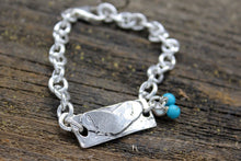 Load image into Gallery viewer, Heart&#39;s Sterling Silver Link Bracelet